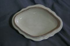 Couvercle de soupière en faience du XIXème après restauration