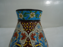 Vase en Emaux Bordeaux Vieillard après restauration