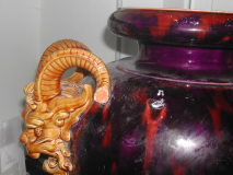 Vase avant reconstitution de la corne